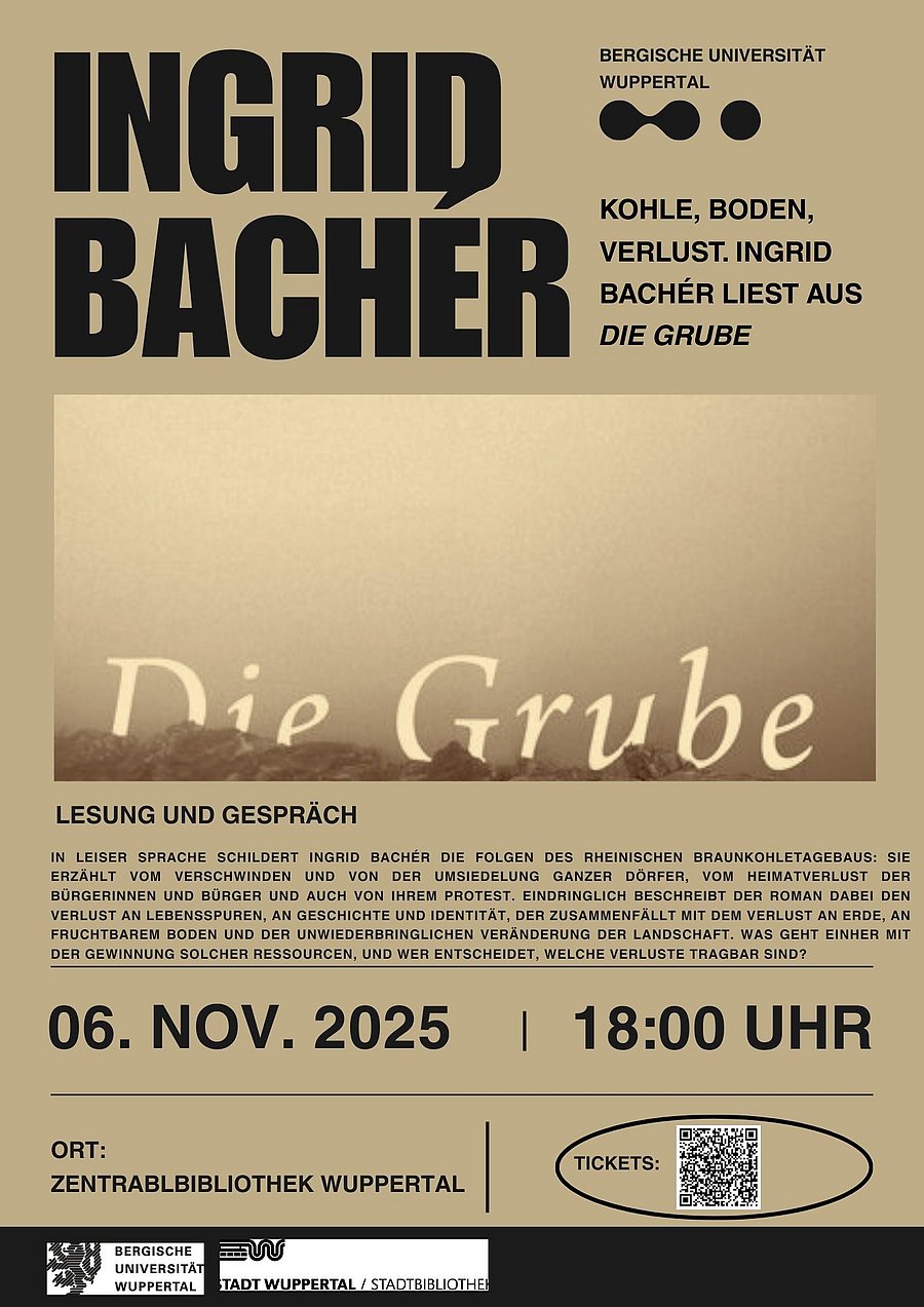 Plakat Lesung Ingrid Bachér